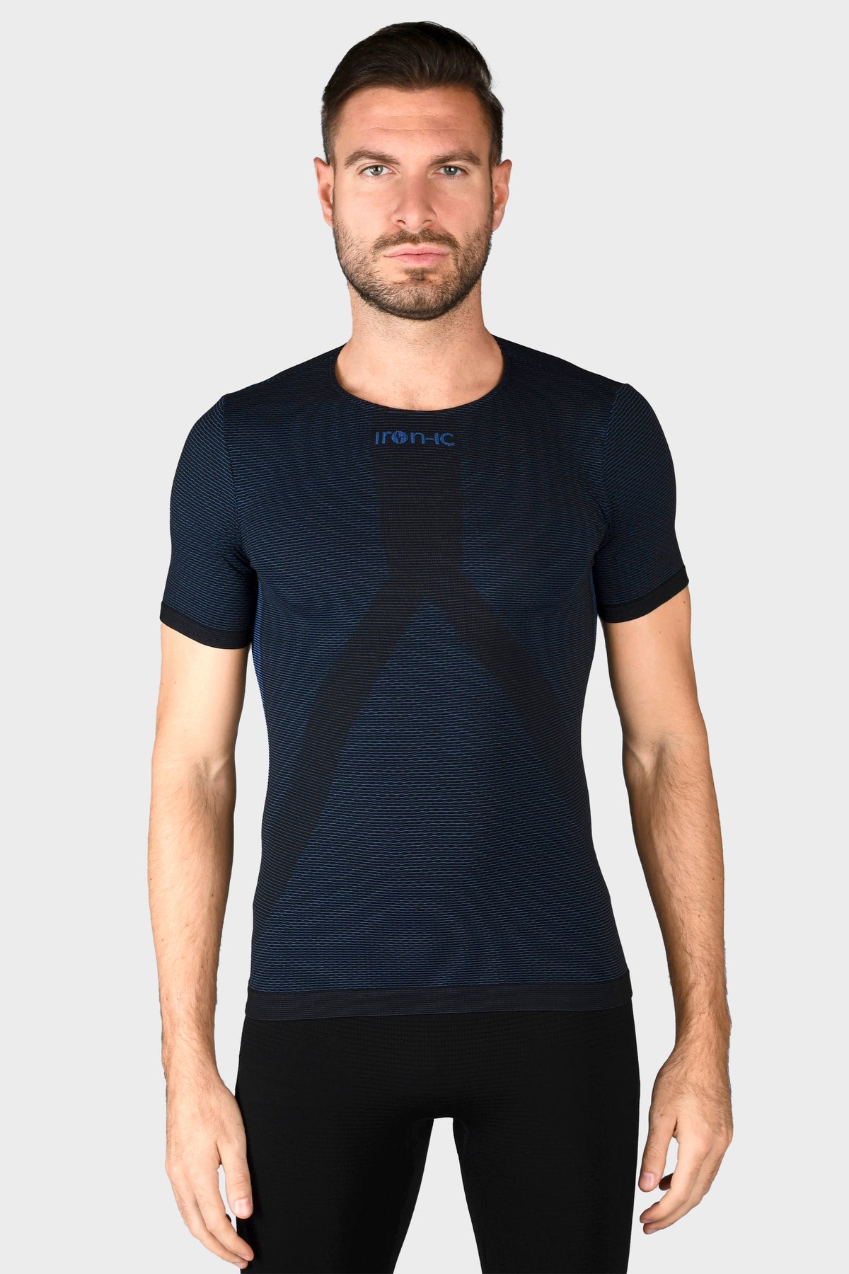 EVONET Ultra-Breathable Microperforated Blue T-Shirt - LIGHT