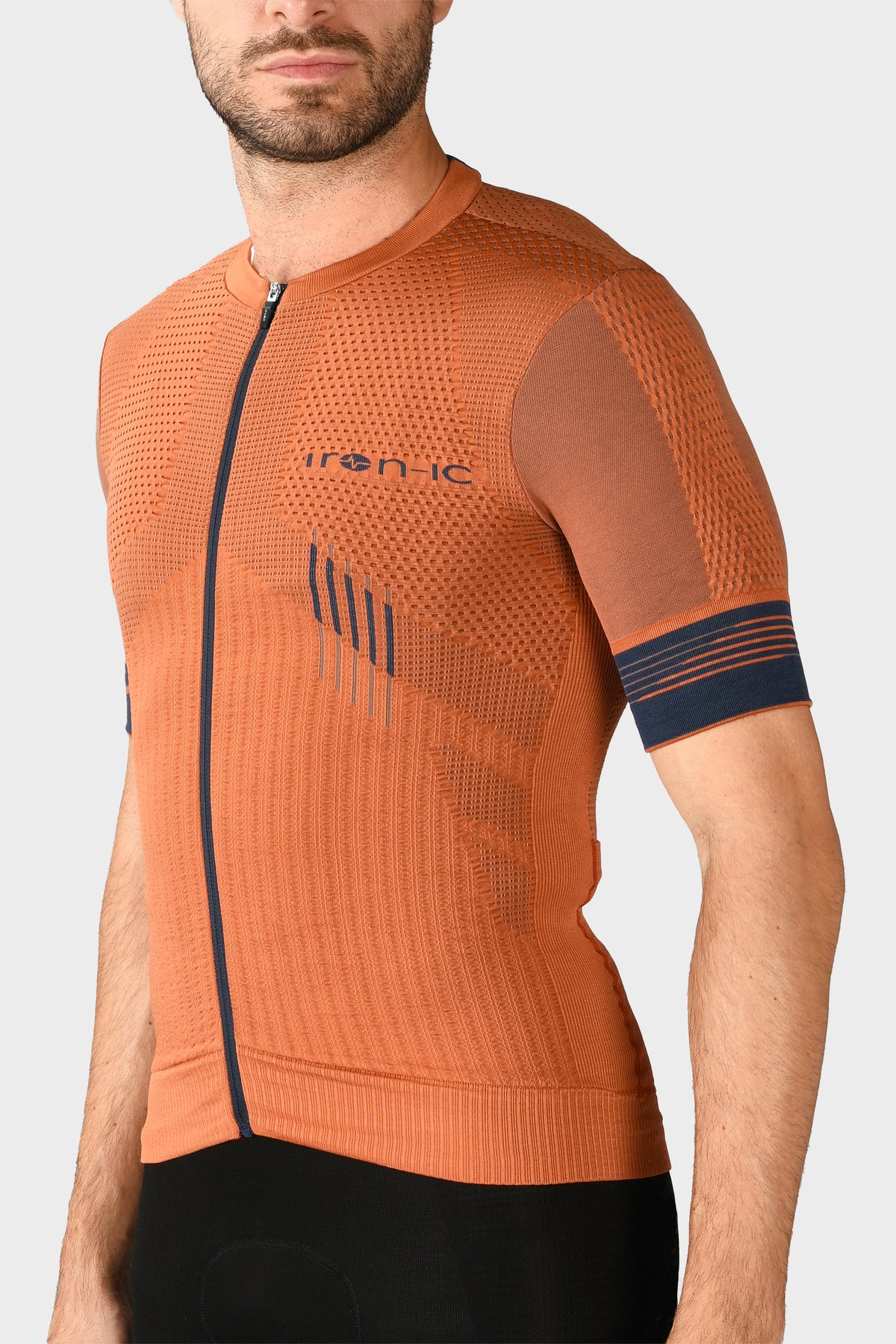 HERO Orange Short-Sleeve Cycling Jersey - LIGHT