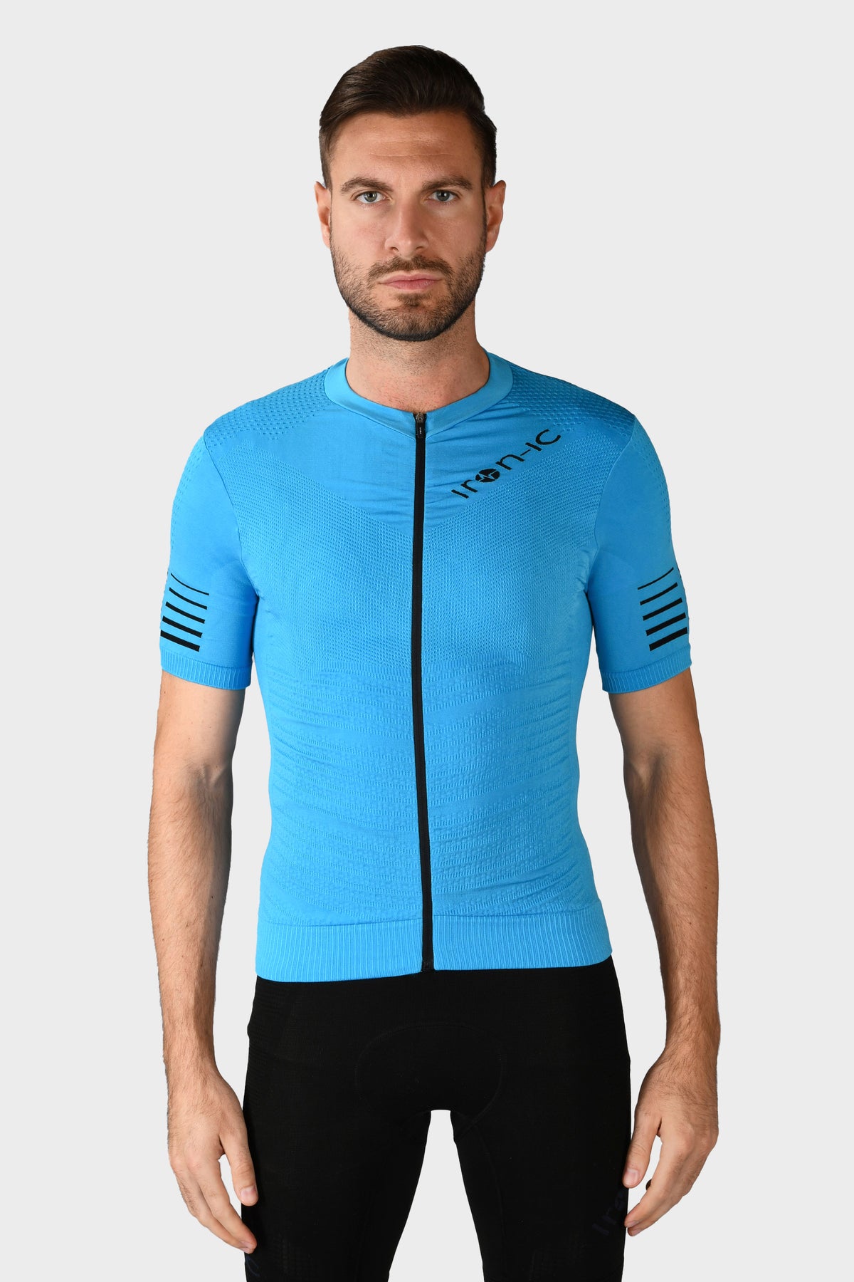 POWER Turquoise Short-Sleeve Cycling Jersey - LIGHT