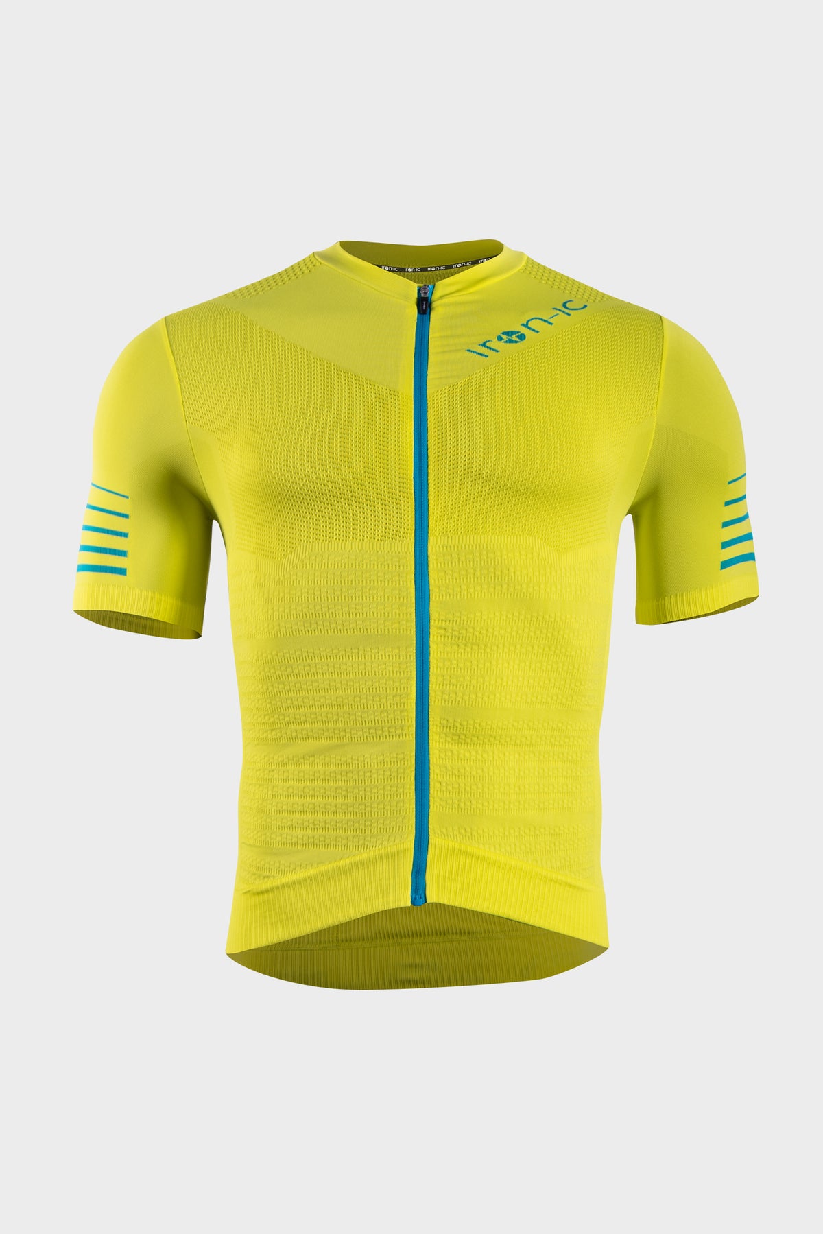 POWER Yellow Short-Sleeve Cycling Jersey - LIGHT