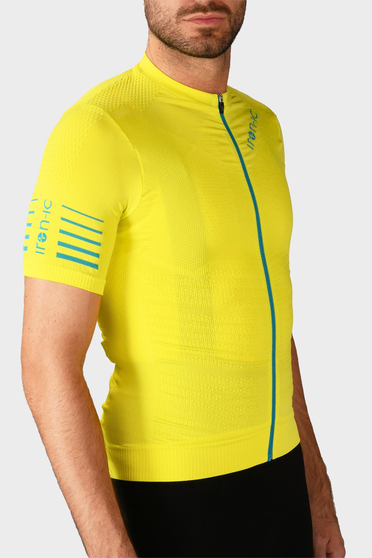 Maglia maniche corte ciclismo POWER Yellow - LIGHT