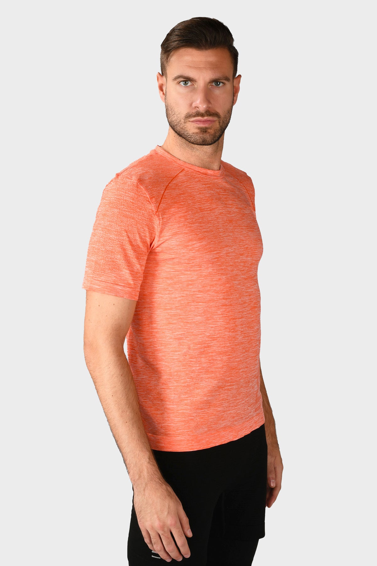 UV Protection Melange Smooth T-Shirt - LIGHT