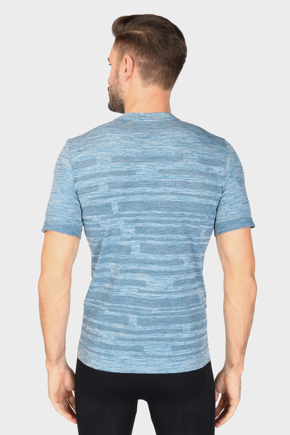 T-Shirt UV Protection Melange Striped - LIGHT