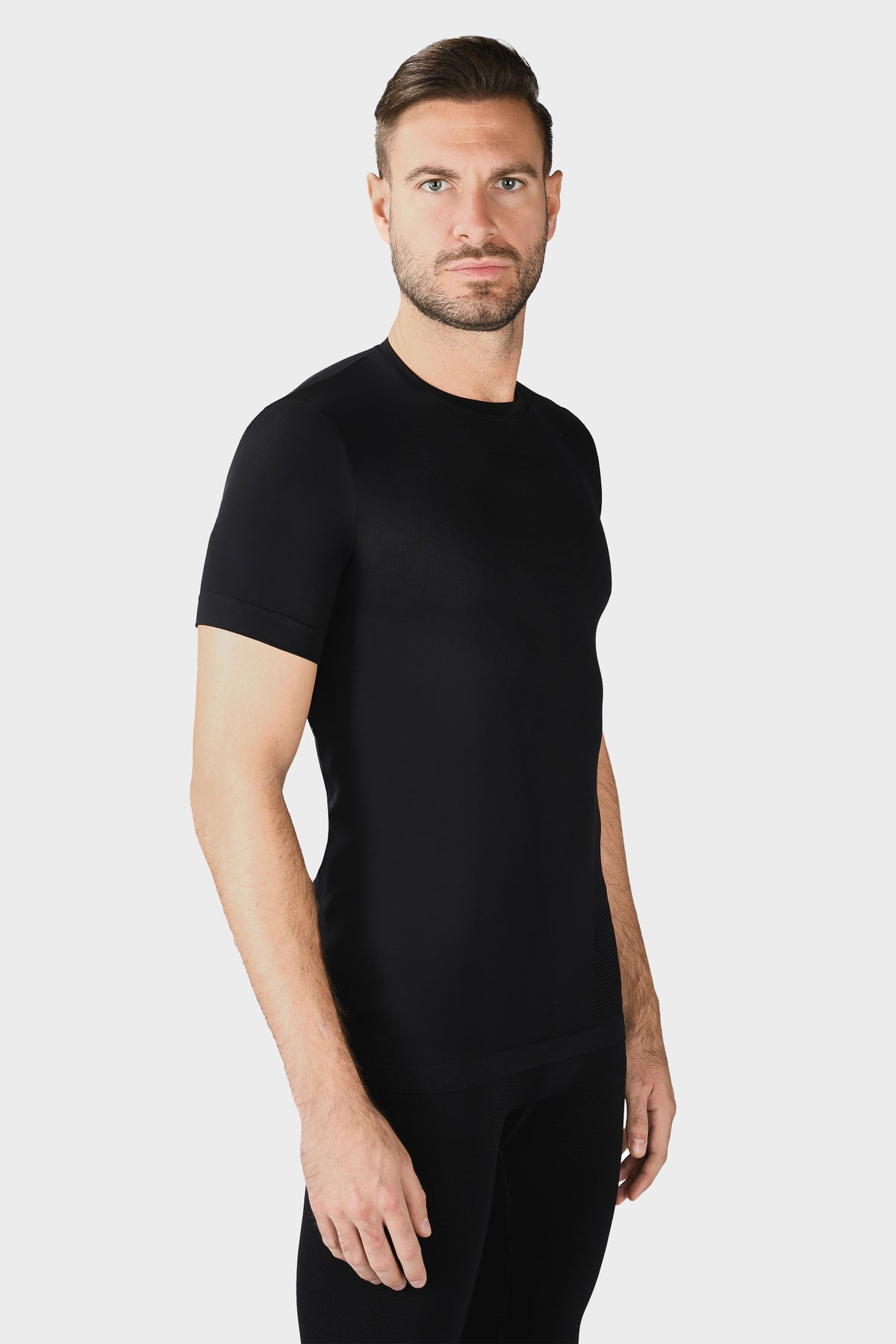 Short-Sleeve Baselayer Cashmere Shirt - THERMIC
