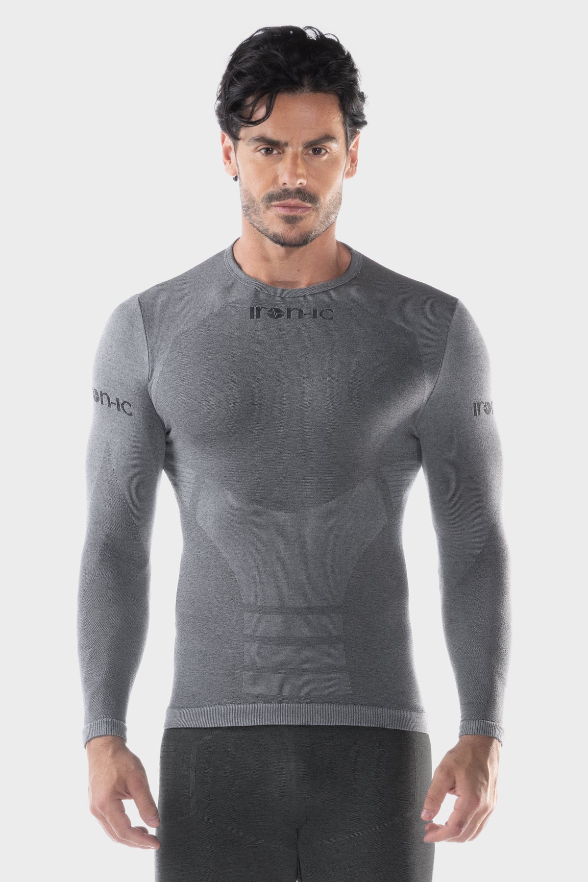 Maglia termica felpata con cashmere - Kashmir - WARM-grey-S/M