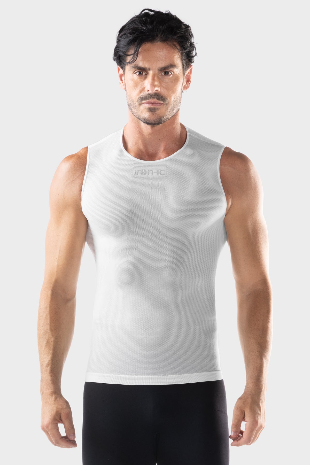EVONET Canotta ultra-traspirante microforata UNISEX - LIGHT-white/silver-S/M