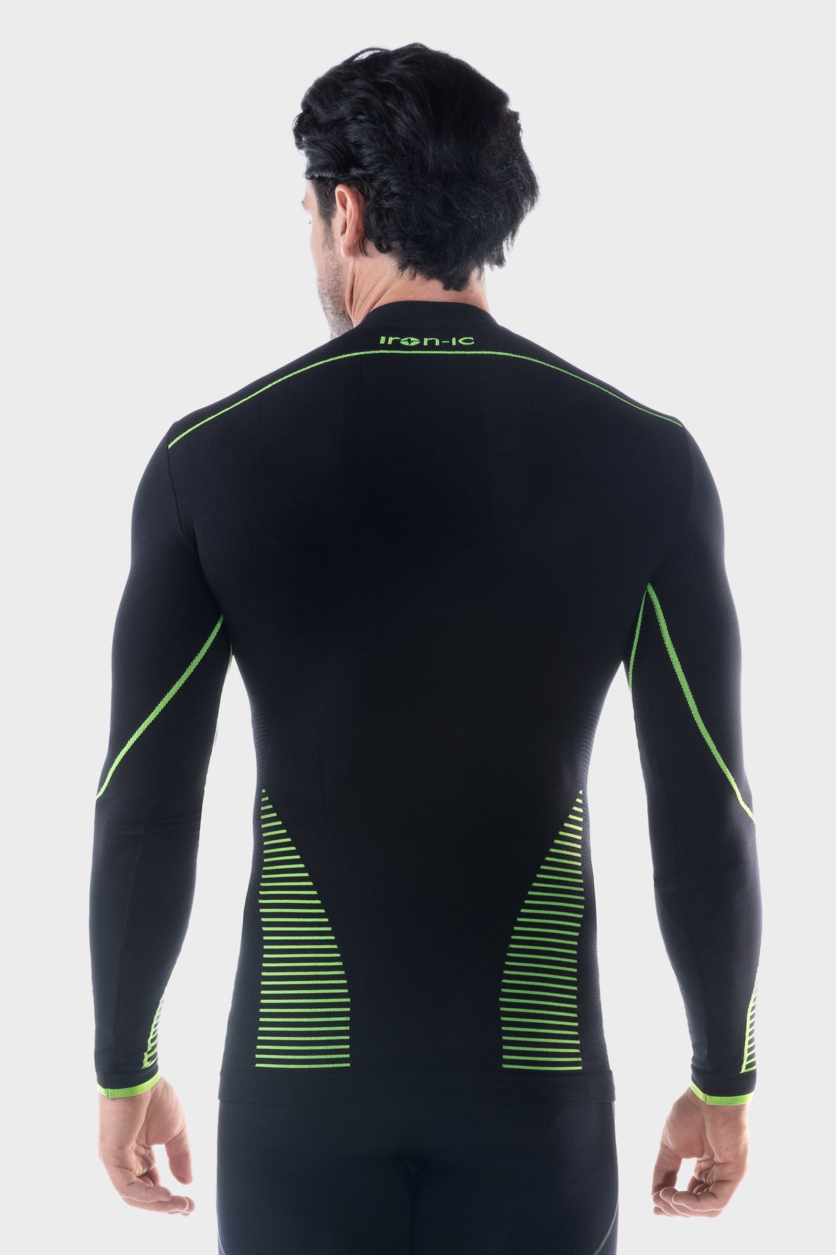 Maglia baselayer termica Enerka Black/Fluo - WARM