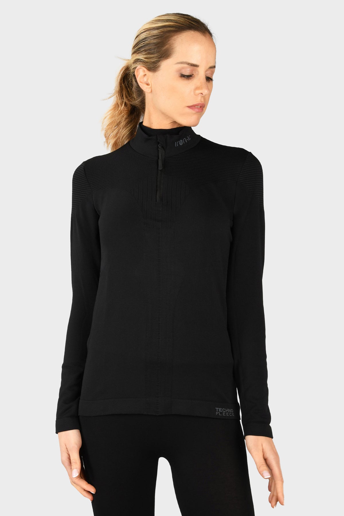 Techno Fleece High Neck Shirt with 1/2 Zip - THERMIC