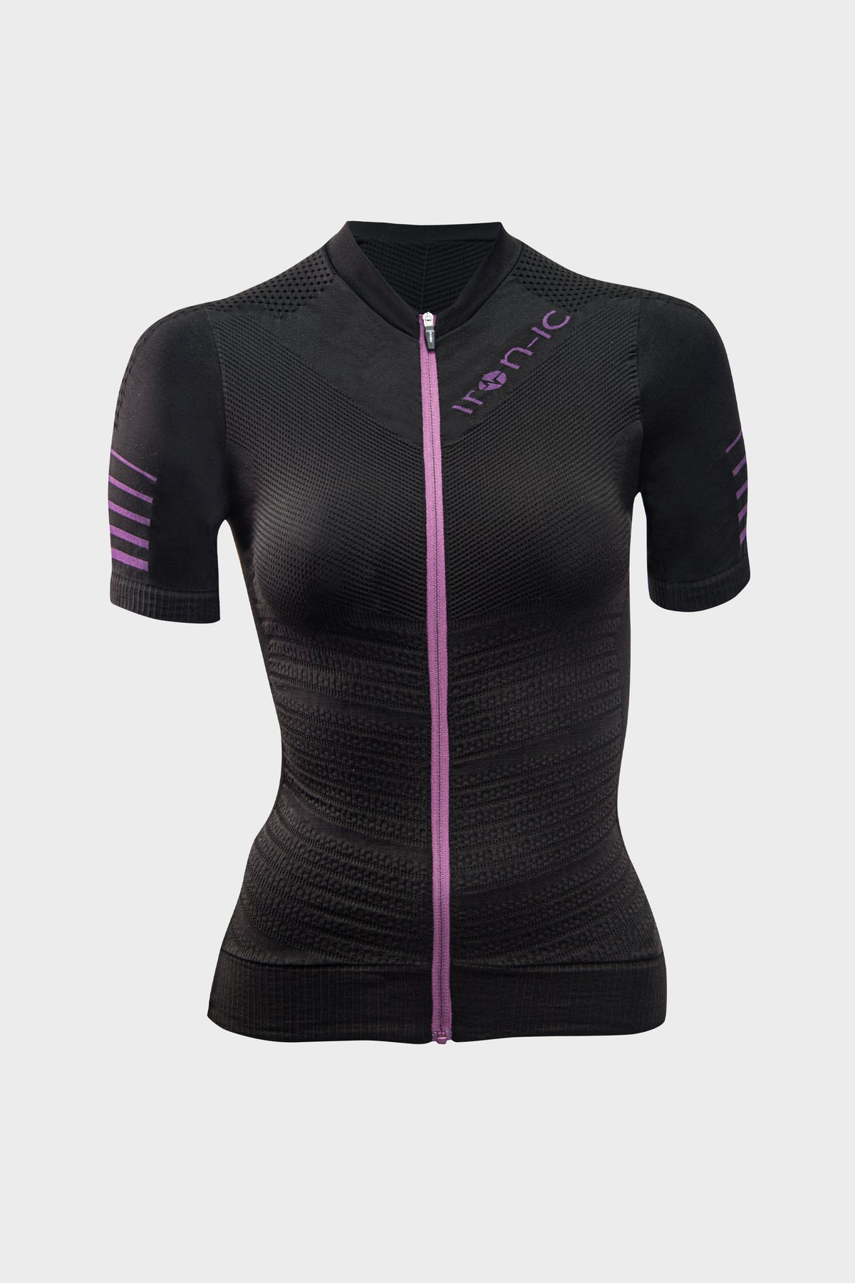 Short-Sleeve Cycling Jersey POWER Black - LIGHT