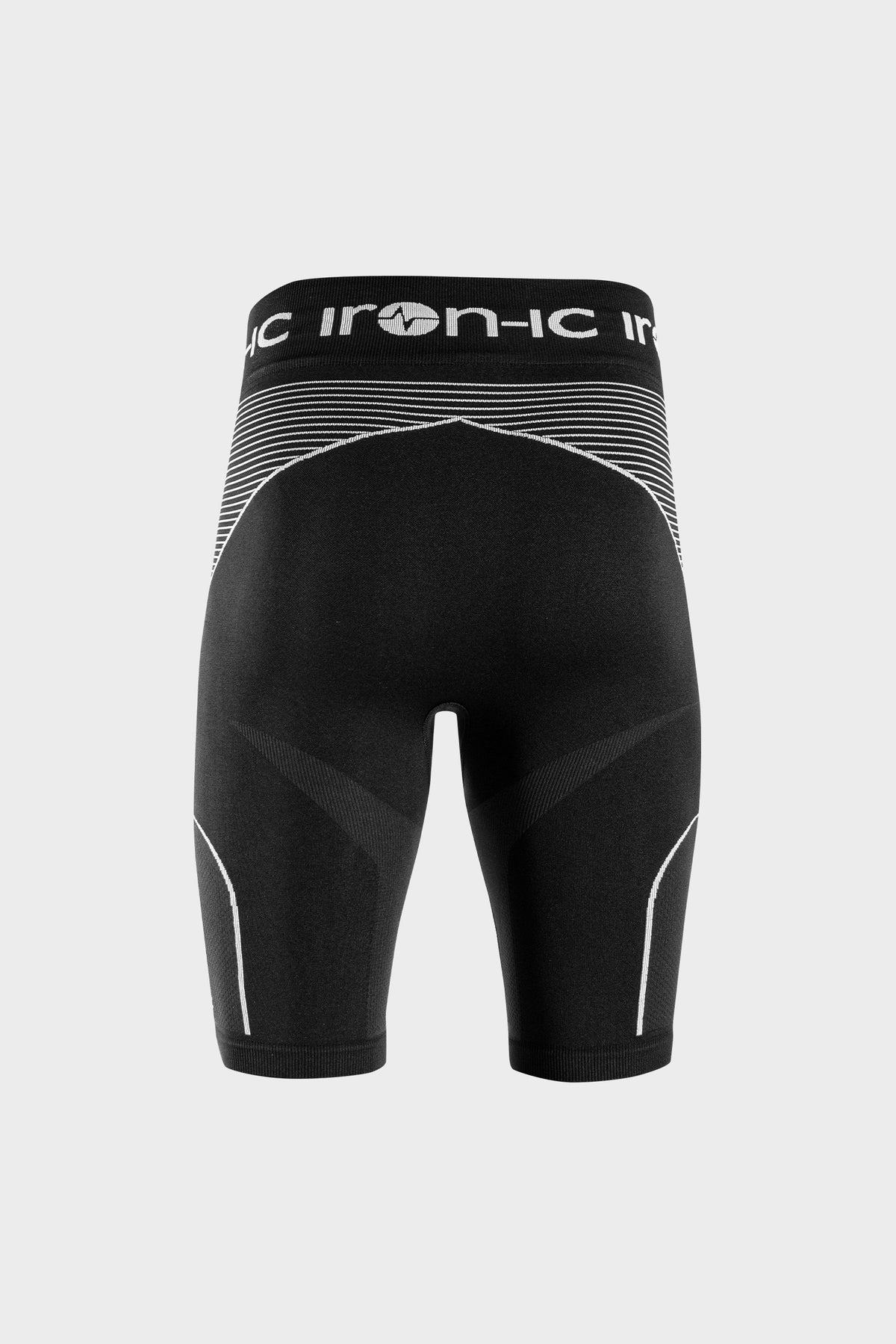 Breathable Thermal Fitness Shorts White/Black - THERMIC