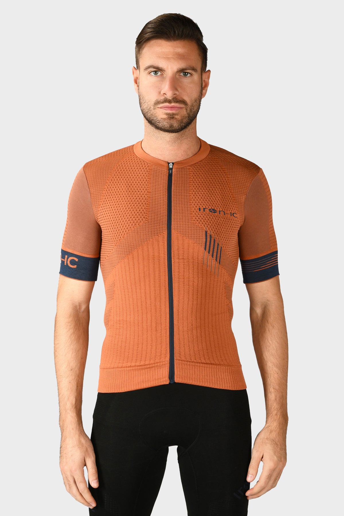 HERO Orange Short-Sleeve Cycling Jersey - LIGHT