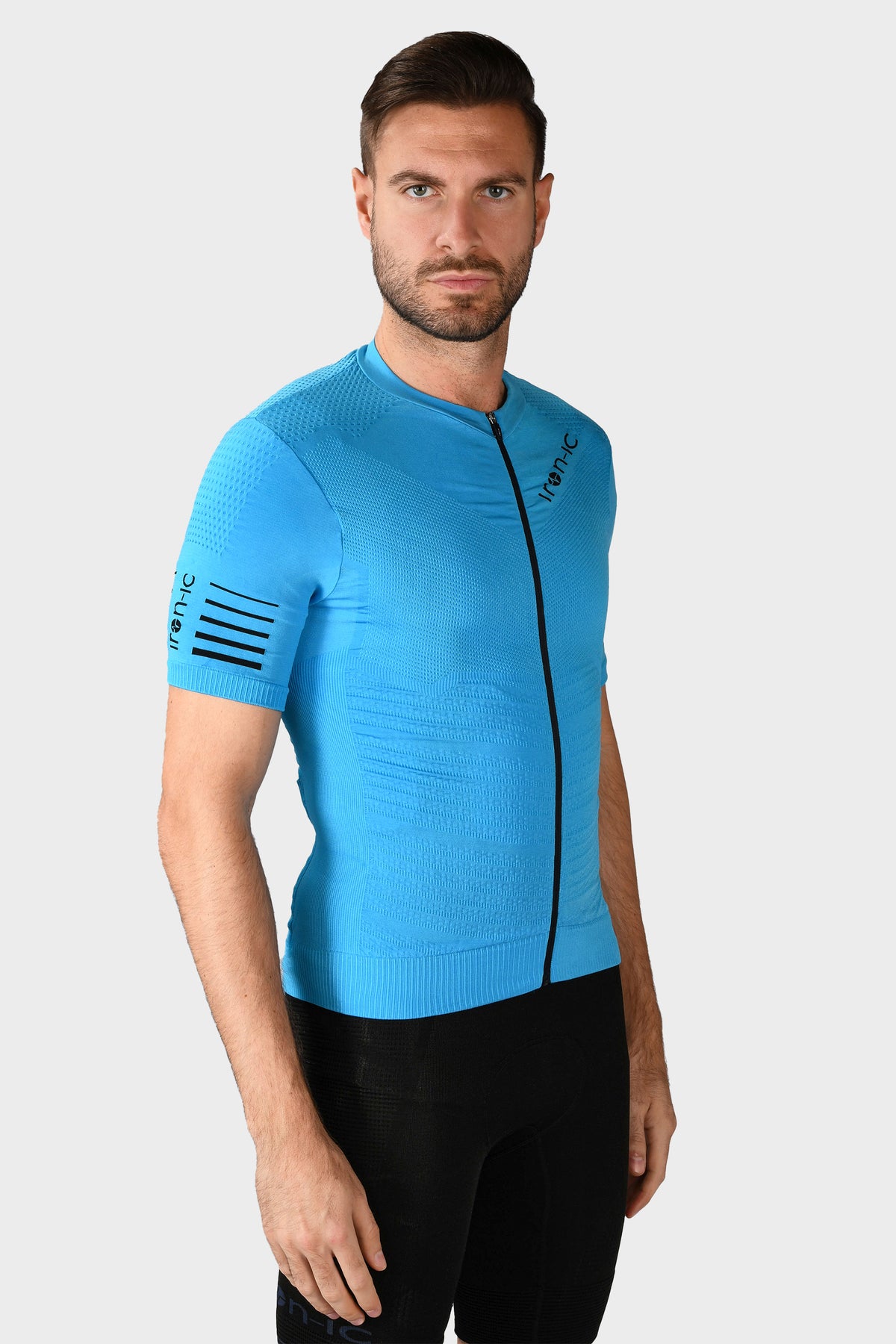 Maglia maniche corte ciclismo POWER Turquoise - LIGHT