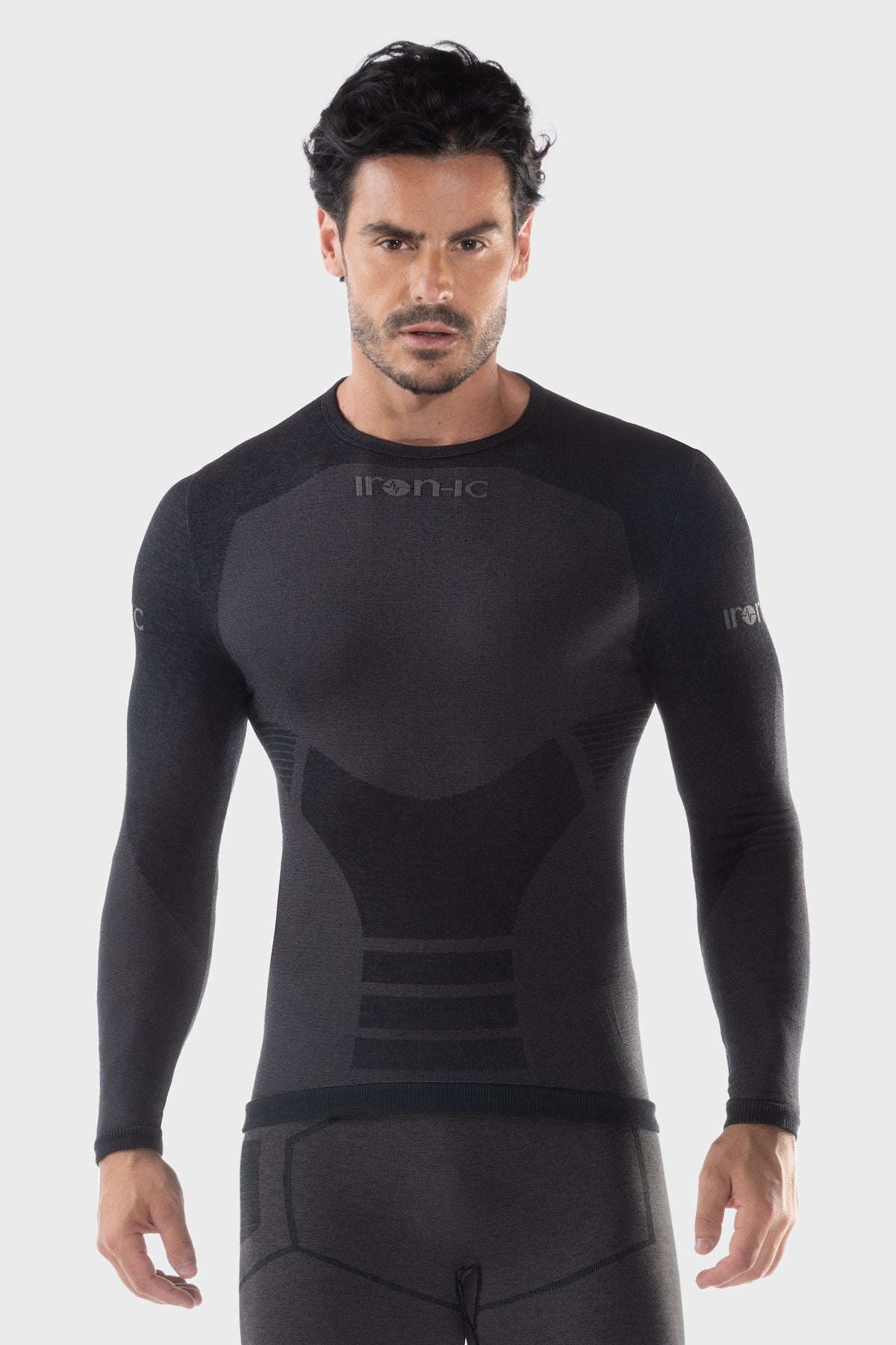 Maglia termica felpata con cashmere - Kashmir - WARM-Black-L/XL