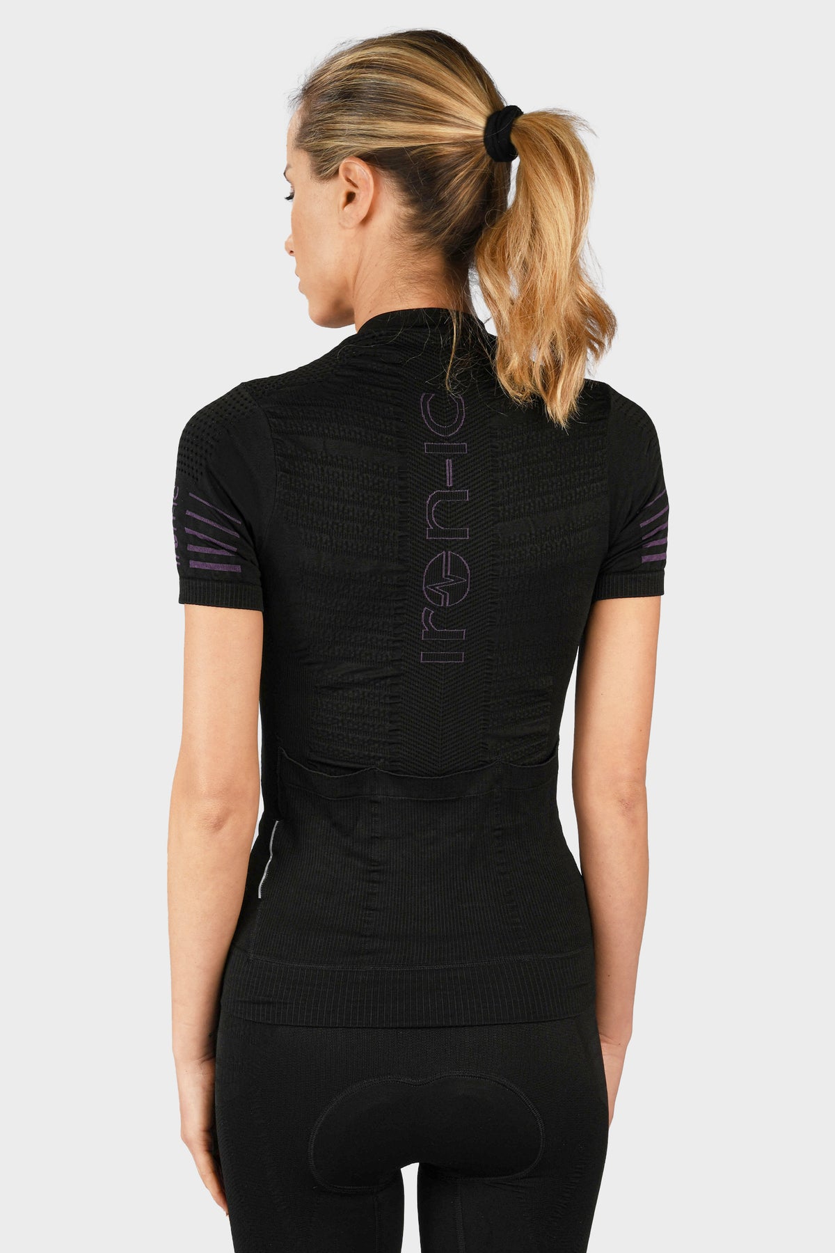 Maglia maniche corte ciclismo POWER Black Donna - LIGHT