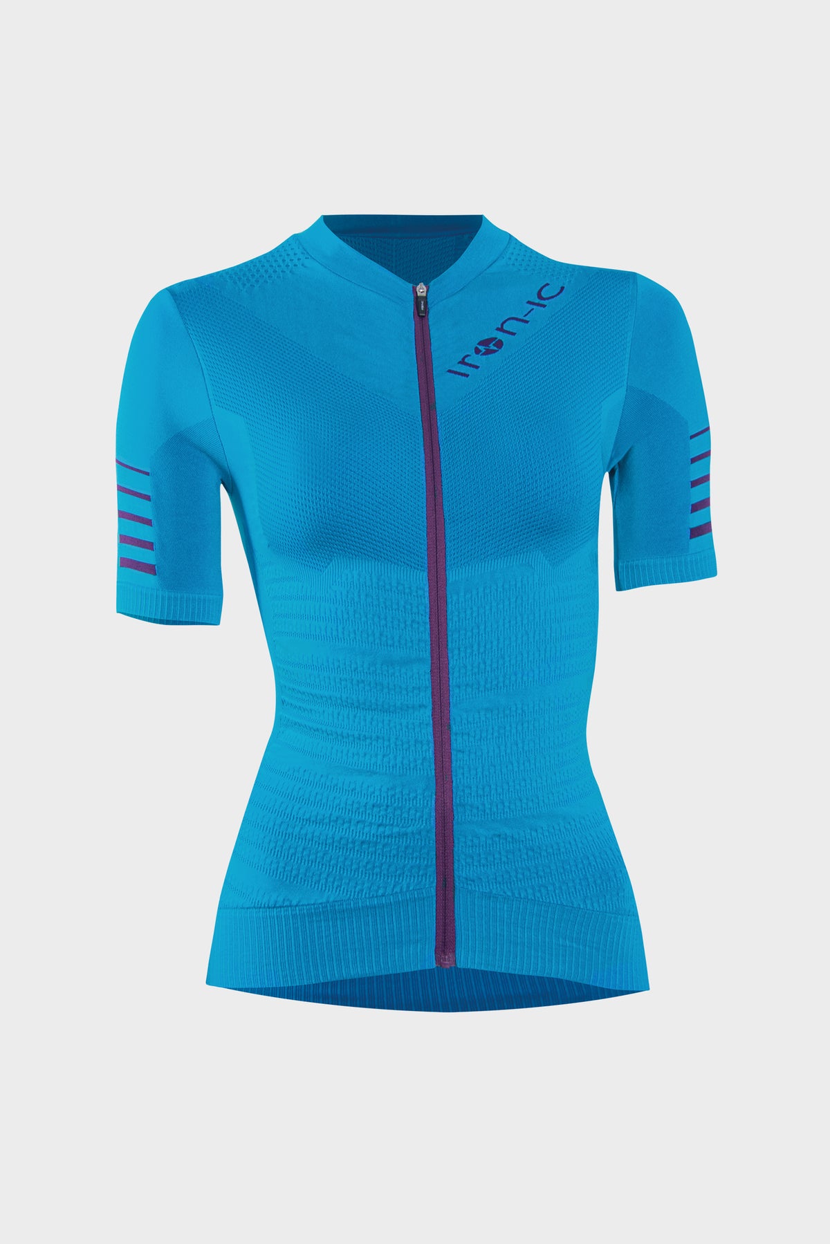 Short-Sleeve Cycling Jersey POWER Turquoise - LIGHT