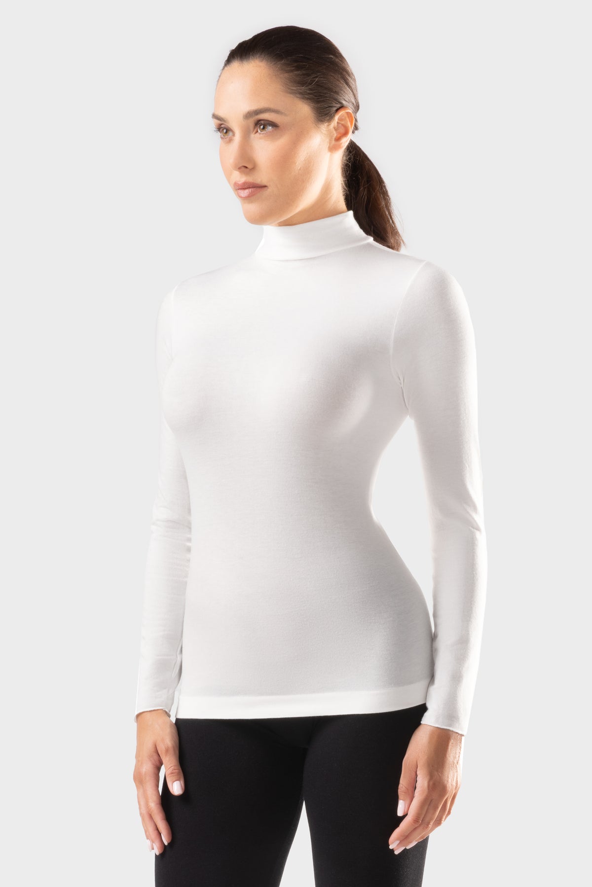 Cashmere High Neck Baselayer Shirt - THERMIC