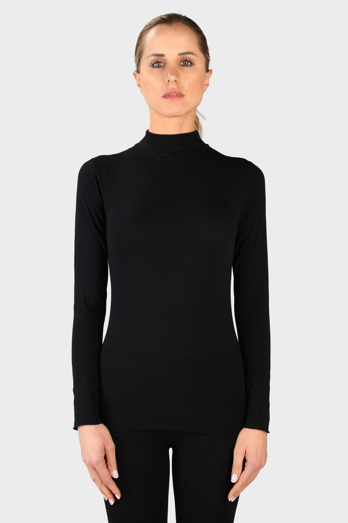 Cashmere High Neck Baselayer Shirt - THERMIC