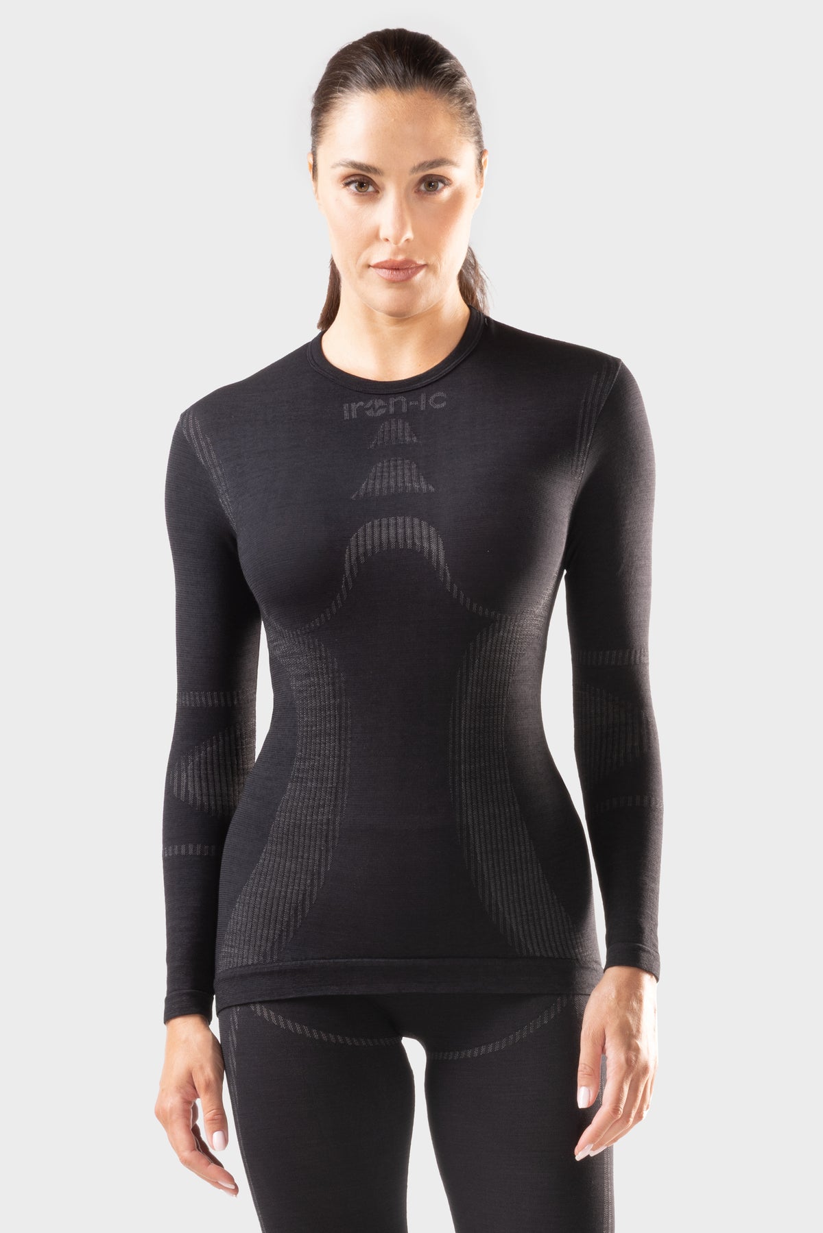 Maglia termica donna Merino 40 - THERMIC-Black-S/M