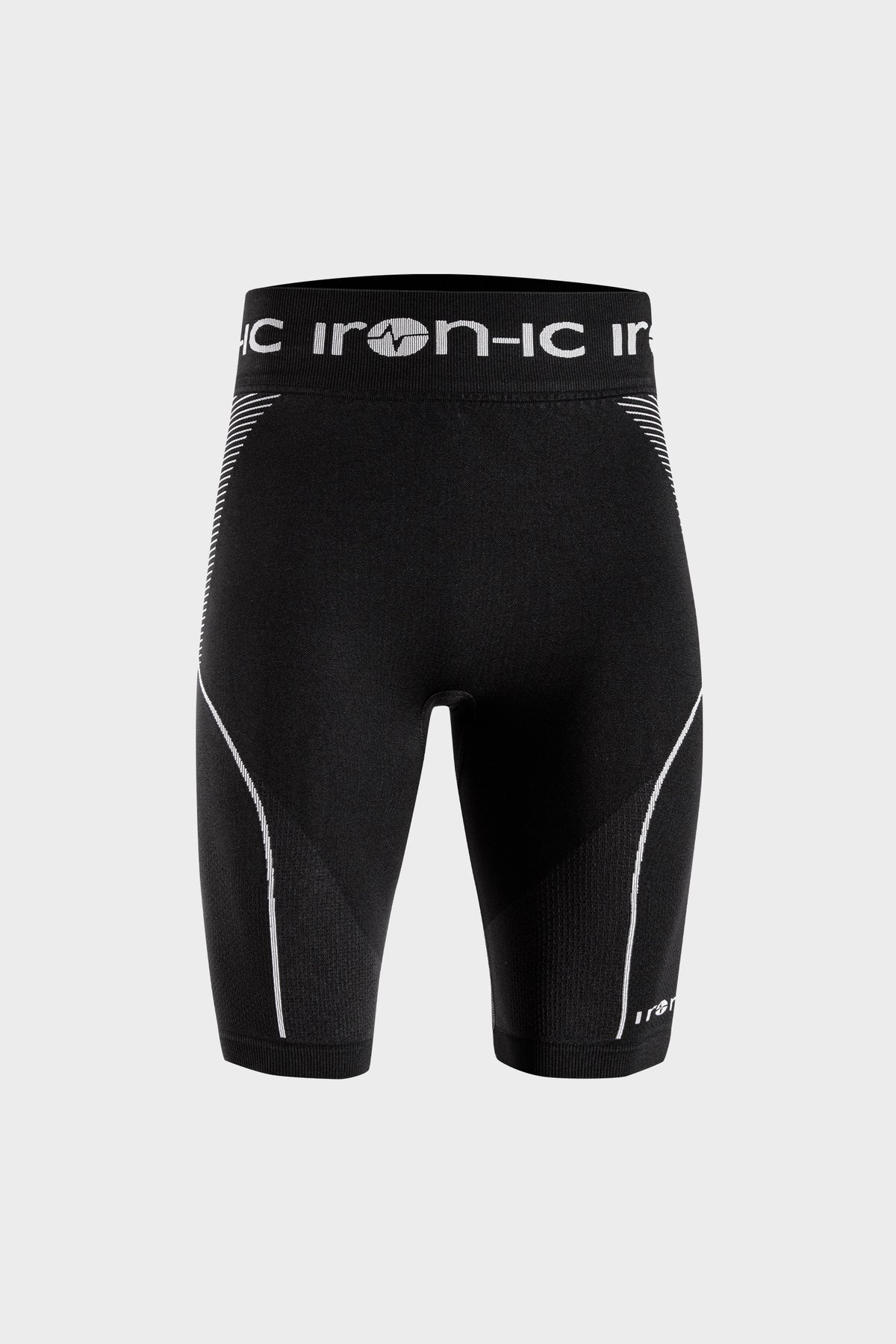 Breathable Thermal Fitness Shorts White/Black - THERMIC