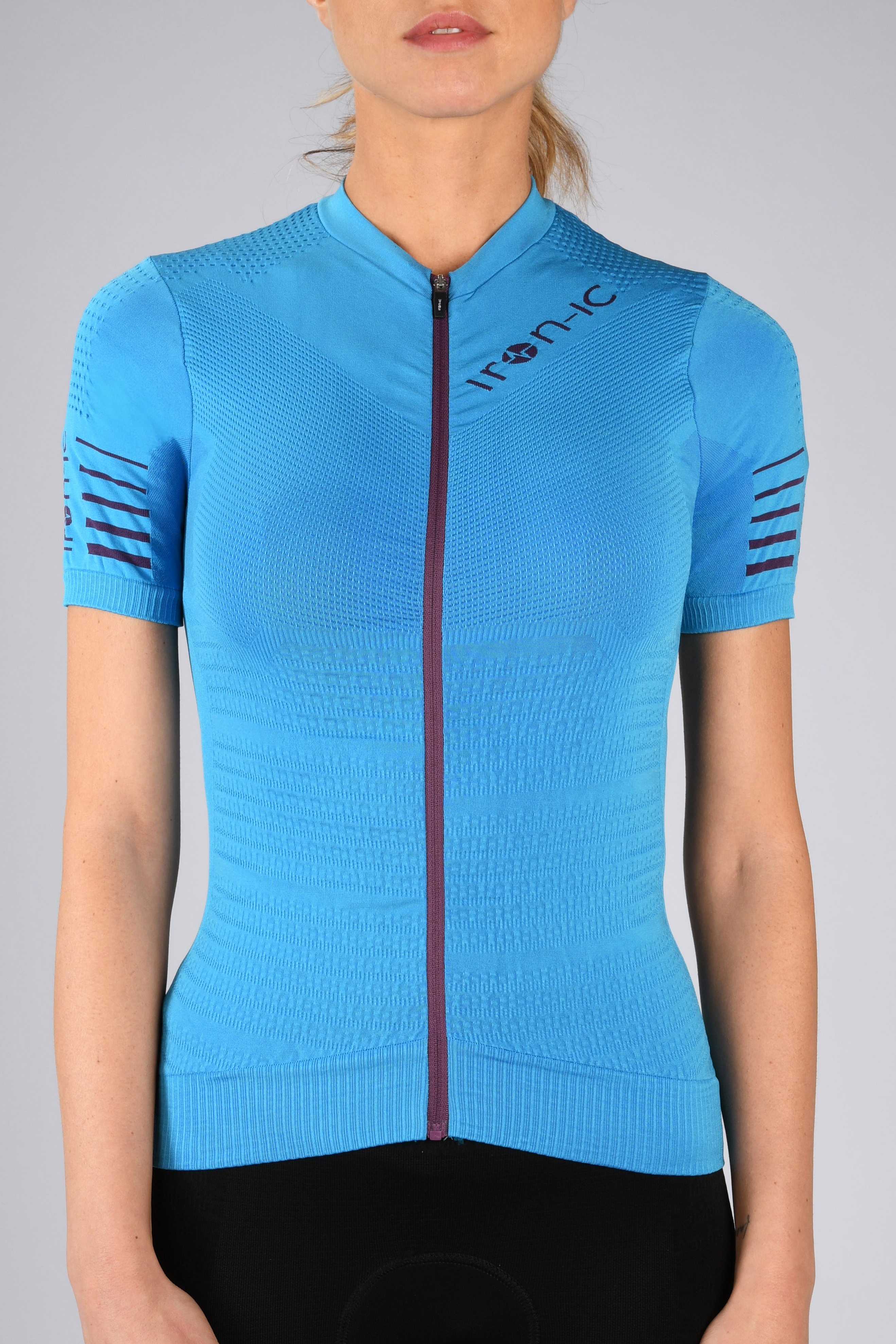 Maglia maniche corte ciclismo POWER Turquoise - LIGHT