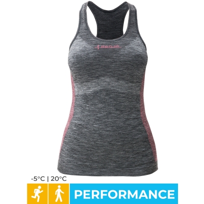 Sport camisole melange-pink - woman performance +5° / +25°