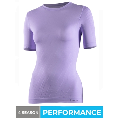 T-shirt manica corta violet - donna performance