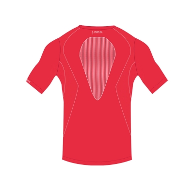 Short sleeve t-shirt holydays man performance +5° / +35° - red