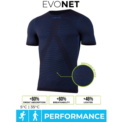 EVONET - T-shirt manica corta blue unisex