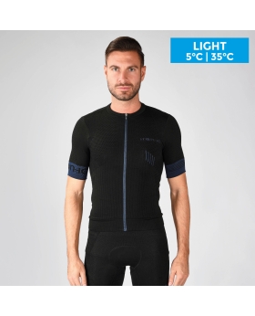 Maglia maniche corte ciclismo HERO Black - LIGHT