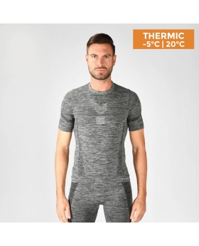 Breathable Melange Technical Baselayer Shirt - THERMIC